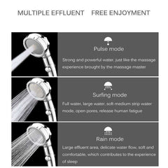 Ultimate 3 Modes Massaging Shower Head