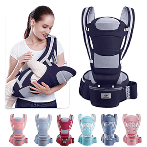 Aesthetic Ergonomic Hipseat Front Facing Kangaroo Wrap Baby Carrier