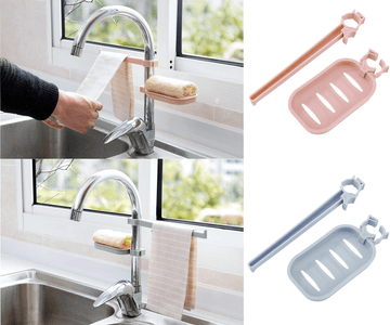 Aesthetic Cool Sink Hanging Storage Rack Holder Faucet Clip Shelf Drain
