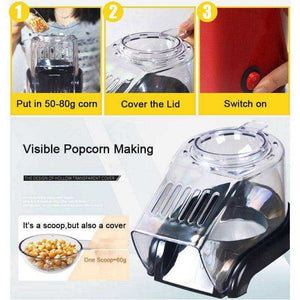 New Home Hot Air Popcorn Popper Maker Microwave Machine