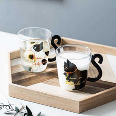 Coffee Milk Tea Water Red Wine Beer Champagne Cartoon Creative Cute Cat Mug