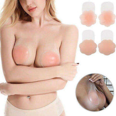 Women Invisible Breast Petals Reusable Lift Nipple Cover Sexy Backless Strapless Bra