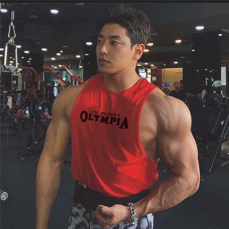 New Mens Summer Print Cotton  Sleeveless Tank Tops