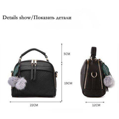 New Spring Inclined Leather Shoulder Bag