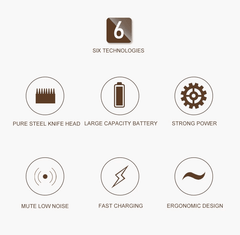 Electric Style Hair Clipper Waterproof Cordless Professional Razor