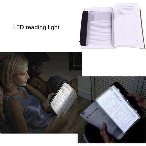 Image of Portable Creative Flat Plate LED Book Light Reading Night Light
