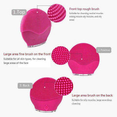 Facial Silicone Shrinking Pores Oil-control Electric Cleansing Brush