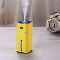 Aesthetic Mini LED Ultrasonic Square D Aroma Humidifier Air Purifier