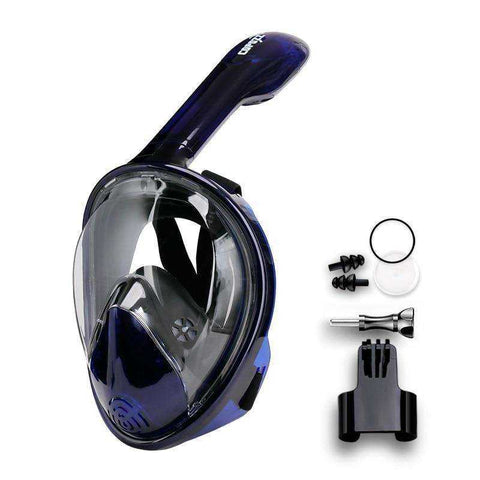 Image of Full Face Scuba Diving Anti Fog Goggles With Camera Mount Underwater Snorkel Mask