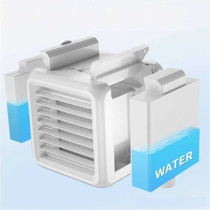 New Dual Tank Mini Portable Usb Air Conditioner Humidifier Purifier With 7 Color LED