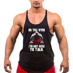 Men Anime Bodybuilding Cotton Stringer Tank Tops
