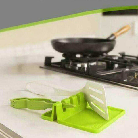 Image of Silicone Utensil Rest Drip Pad Heat-Resistant Rack Shelf