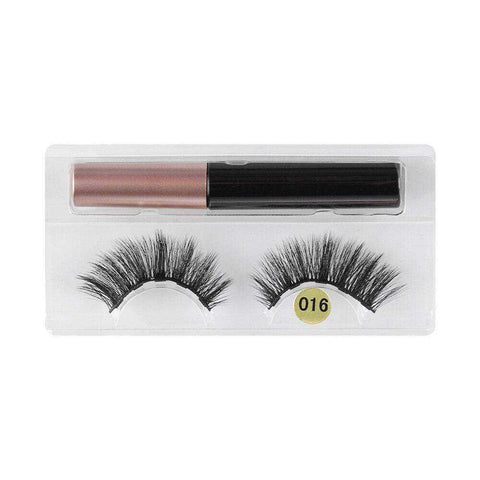 Image of Magnetic Liquid Eyeliner 1 Pair Magnetic Eyelashes Makeup Tool Kit