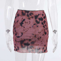 Aesthetics Ruffles A-line Pastel Goth High Waist Mini Skirtsie
