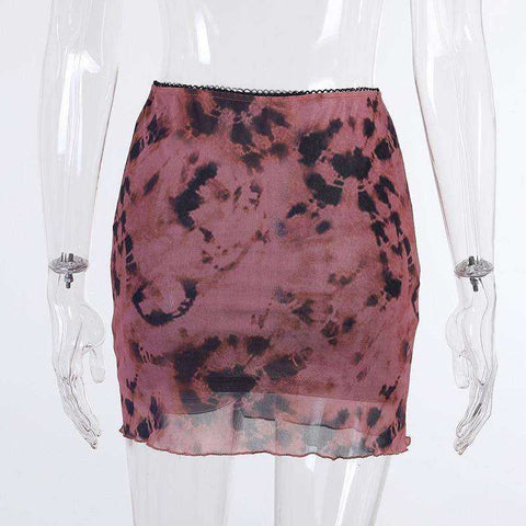 Image of Aesthetics Ruffles A-line Pastel Goth High Waist Mini Skirtsie