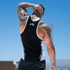Men Bodybuilding Tank Tops Workout Cotton Sleeveless Shirt Stringer Singlet Vest