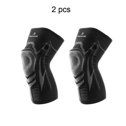 Image of Basketball Elastic Non-slip Patella Brace Knee Pads with Support Silicon Padded