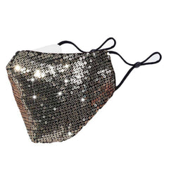 Women Reusable Washable Sequin Face Mask Dustproof