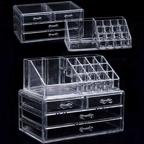 Image of New Acrylic Transparent Makeup Organizer Storage Boxes