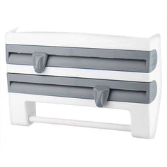 Kitchen Wall-Mount Sauce Bottle Rack Wall Roll Paper Towel Storage