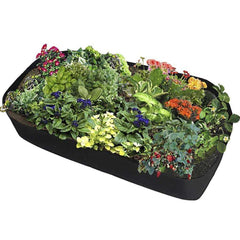Fabric Raised Garden Bed Rectangle Planting Container Growth Bag