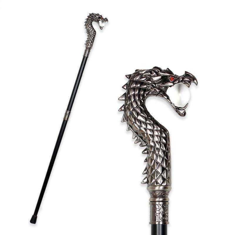 Dragon-Head Fashion Elegant Luxury Decorative Walking Cane Men