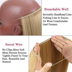 24 Inches Invisible Wire No Clips Hair Extension