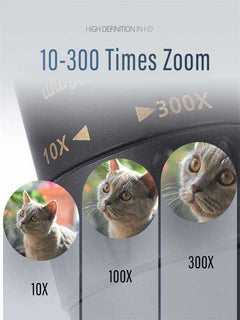 10-300X Zoom Professional HD 4K Powerful Long Range High Quality Monocular Telescope