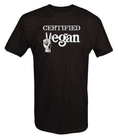 Image of Certified Vegan Peace Organic Raw T Shirt