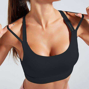 Aesthetic Sports Bra With Cross Strap For Women
