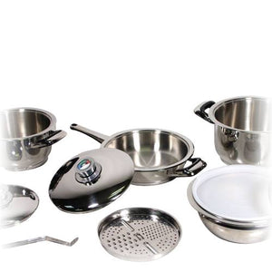 Cookware - 12 Piece Surgical Stainless Titanium Cooking Set