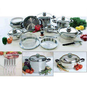 Cookware - 32 Piece Surgical Stainless Titanium Cooking Set