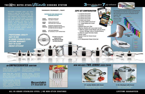 Image of Cookware - 32 Piece Surgical Stainless Titanium Cooking Set