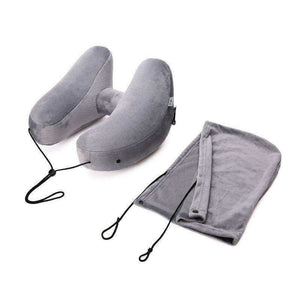 New H Shape Inflatable Travel Pillow Folding Lightweight Neck Pillow