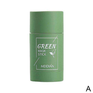 Green Tea Care Face Beauty Skin Cleansing Clay Stick Mask