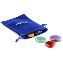 7 Chakra Palm Crystal Stones 7 Piece Set