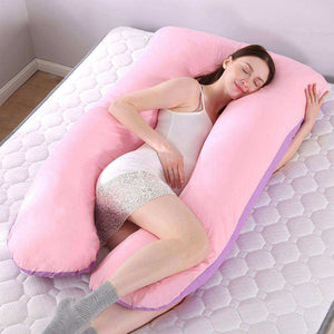 U Shape Pure Cotton Pregnant Full Body Support Pillow