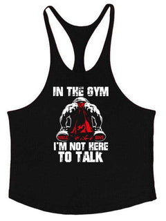 Men Anime Bodybuilding Cotton Stringer Tank Tops