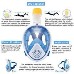 New Underwater Anti Fog Full Face Scuba Diving Snorkeling Mask