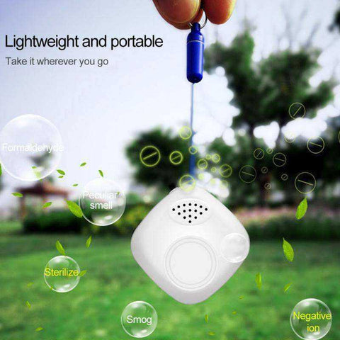 Image of New Wearable Mini Portable Dual Air Purifiers Negative Ion Generator