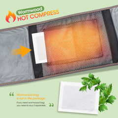 New 2023 Dual Infrared Light Heating Massage Decompression Waist Belt With Digital Display