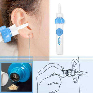 Electric Cordless Vacuum Ear Wax Removal Soft Spiral Cleanser