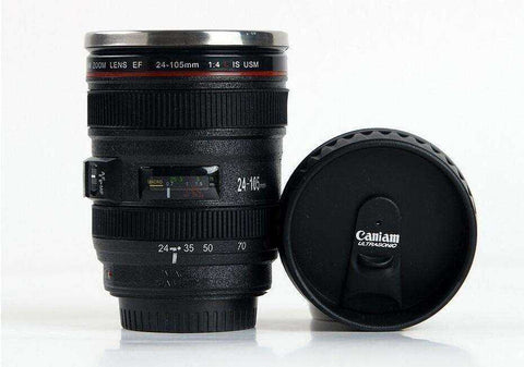 Image of Stainless Steel SLR Camera EF24-105mm Coffee Lens Mug