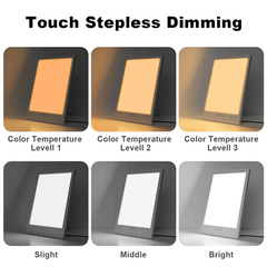 Stepless Dimming Sad Lamp Solar Light Touch Therapy
