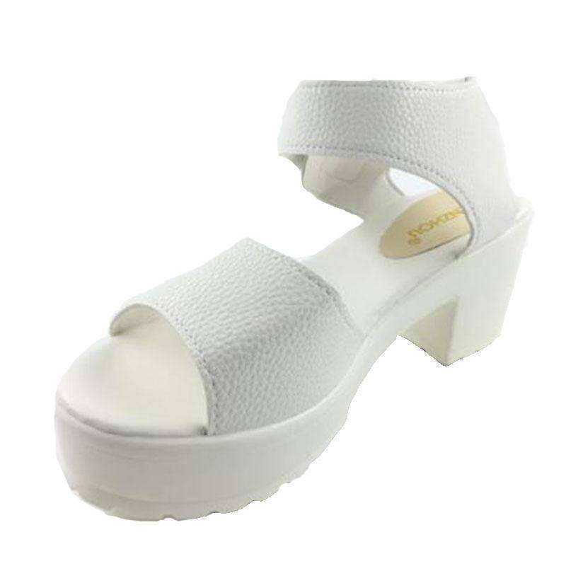 New Women's Open Toe Essential Sandals Thick Heel Platform
