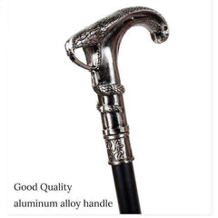 Fashion Decorative Snake-Head Luxury Walking Cane For Men