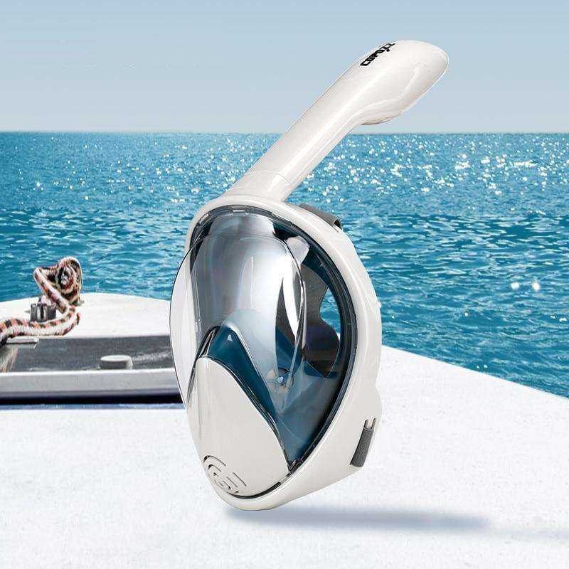 Full Face Scuba Diving Anti Fog Goggles With Camera Mount Underwater Snorkel Mask
