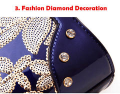 Glitter Sequin Flower Aesthetic Handbags