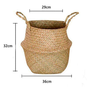 Handmade Seagrass Plant Pot Basket