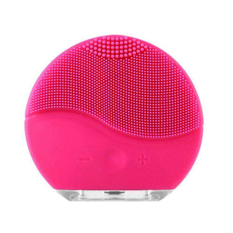 Image of Electric Sonic Vibration Massager Silicone Facial Cleansing Brush